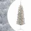 vidaXL Artificial Slim Christmas Tree with Bauble 150 cm 150 LEDs