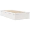 vidaXL Bed with Mattress White 90x200 cm Solid Wood Pine