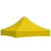 vidaXL Party Tent Roof 2x2 m Yellow 270 g/m²