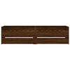 vidaXL Bed Frame with Drawers without Mattress Brown Oak 90x200 cm