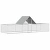 vidaXL Chicken Coop | Silver | Galvanised steel | 6x2x2 m | Weatherproof