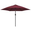 vidaXL Garden Parasol with Metal Pole Bordeaux Red 300 cm