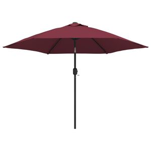 vidaXL Garden Parasol with Metal Pole Bordeaux Red 300 cm