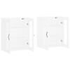 vidaXL Wall Mounted Cabinets 2 pcs White Engineered Wood