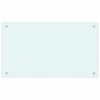 vidaXL Kitchen Backsplashes 2 pcs White 70x40 cm Tempered Glass