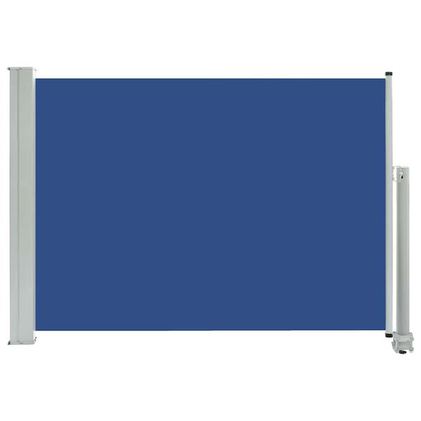 vidaXL Patio Retractable Side Awning 80x300 cm Blue