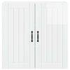 vidaXL Dishwasher Panel Lucca High Gloss White 80 x 31 x 80 cm