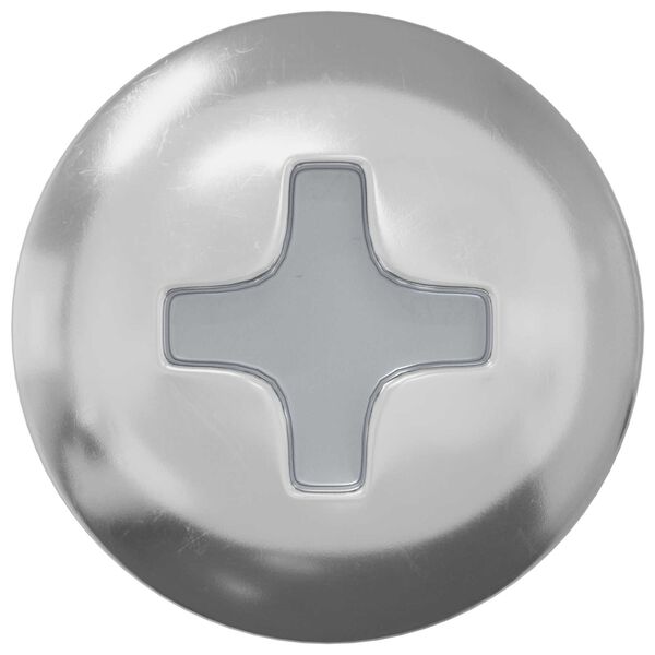 vidaXL Wood Screws 2 pcs Silver M4 x 25 mm Steel