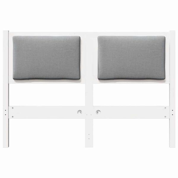 vidaXL Headboard Other White 135 cm Solid pine wood