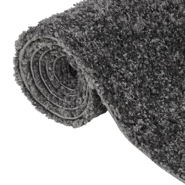 vidaXL Shaggy Rug High Pile Anthracite 160x230 cm