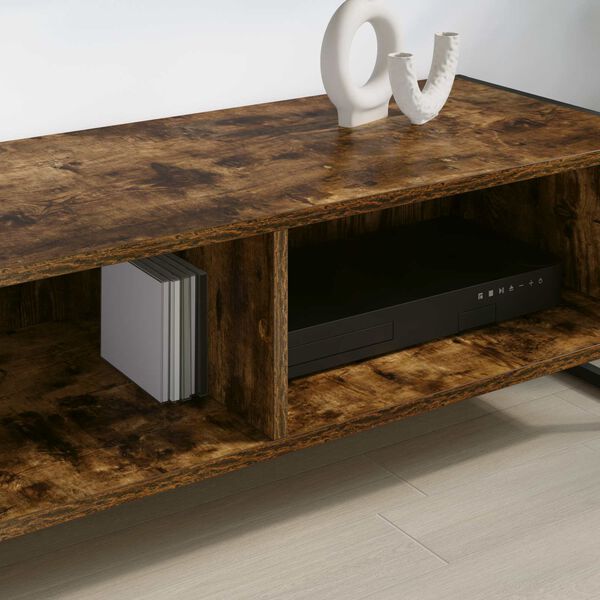 vidaXL TV Cabinet Smoke Oak 100 x 36.5 x 30.5 cm Engineered Wood