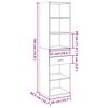 vidaXL Highboard Grey Sonoma 50x42.5x185 cm Engineered Wood