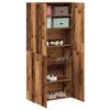 vidaXL Shoe Cabinet Old Wood 80x35.5x180 cm Engineered Wood