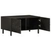 vidaXL Coffee Table Black 80x50x40 cm Solid Wood Mango