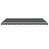 vidaXL Retractable Awning Anthracite 5x3 m Fabric and Aluminium