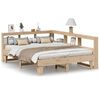 vidaXL Bookcase Bed without Mattress 150x200cm Solid Wood Pine