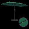 vidaXL Garden Parasol Green 385 x 209 x 244 cm Fabric