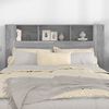 vidaXL Headboard Cabinet Grey Sonoma 160x18.5x104.5 cm