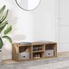 vidaXL Shoe Storage Bench Artisan Oak 105x35x35 cm Engineered Wood