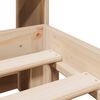 vidaXL Bookcase Bed without Mattress 140x190 cm Solid Wood Pine