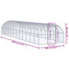 vidaXL Outdoor Chicken Coop 3x12x2 m Galvanised Steel