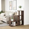 vidaXL Room Divider Bookcase&nbsp;3-Tier&nbsp;Brown Oak 99x29x99 cm Engineered Wood