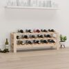 vidaXL Wine Rack 109.5x30x42 cm Solid Wood Pine