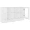 vidaXL Vitrine Cabinet White 120x30.5x70 cm Engineered Wood