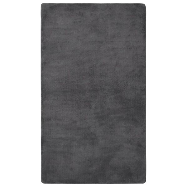 vidaXL Teddy Rug Anthracite 300x200 cm