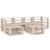 vidaXL 6 Piece Garden Pallet Lounge Set Pinewood