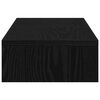 vidaXL Monitor Stand Adjustable Black Oak 60x24x10.5 cm Engineered Wood