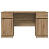 vidaXL Desk with Drawer Artisan oak 140 x 49 x 76 cm Engineered wood