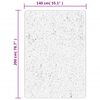 vidaXL Shaggy Rug PAMPLONA High Pile Modern Cream 140x200 cm