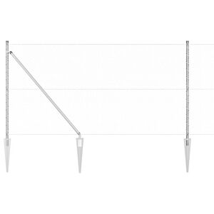 vidaXL Welded Wire Fence with Spikes 100 x 1.4 m (W x H)