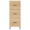 vidaXL Highboard Sonoma Oak 34.5x34x180 cm Engineered Wood