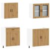 vidaXL 4 Piece Kitchen Cabinet Set Kalmar Artisan Oak Engineered Wood