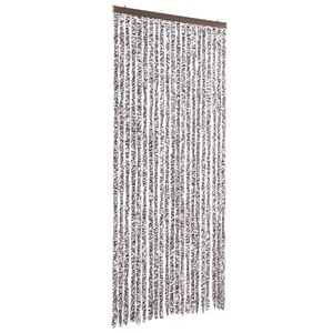 vidaXL Insect Curtain Brown and Beige 90x220 cm Chenille