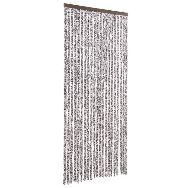vidaXL Insect Curtain Brown and Beige 90x220 cm Chenille