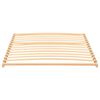 vidaXL Slatted Bed Base Brown 120 x 190 cm Solid Beech Wood