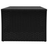 vidaXL Coffee Table Black 100x50x40 cm Poly Rattan