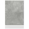 vidaXL Dishwasher Panel Lyon Concrete Grey 45x3x67 cm
