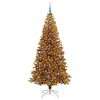 vidaXL Christmas Tree with 300 LEDs with Stand Gold 210 cm PET