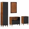 vidaXL Bathroom Cabinet Set 4 pcs Honey Brown Solid Mango Wood