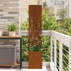 vidaXL Garden Privacy Screen Rusty 32 x 150 cm Weathering Steel