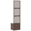vidaXL Planter Brown 35 x 30 x 135 cm Metal