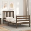 vidaXL Bed Frame without Mattress Honey Brown Single Solid Wood