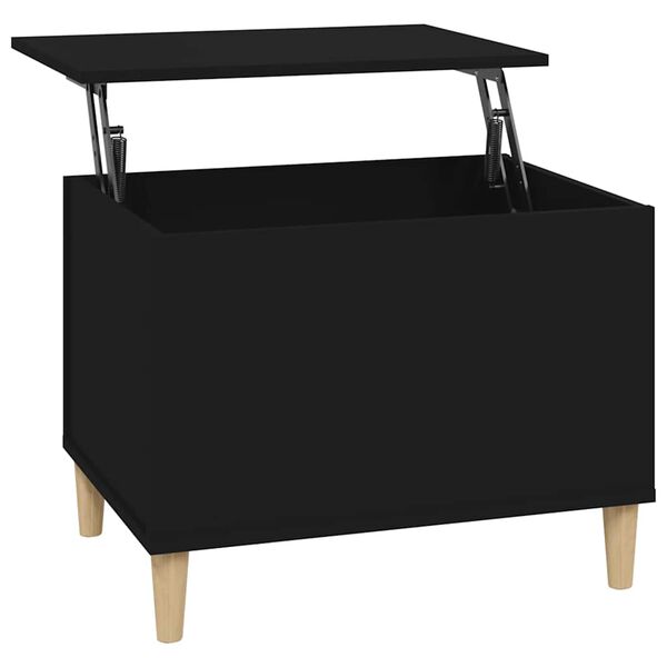 vidaXL Coffee Table Black 60x44.5x45 cm Engineered Wood