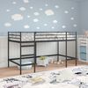 vidaXL Kids'Loft Bed Frame Black 79.5 x 200 cm Steel