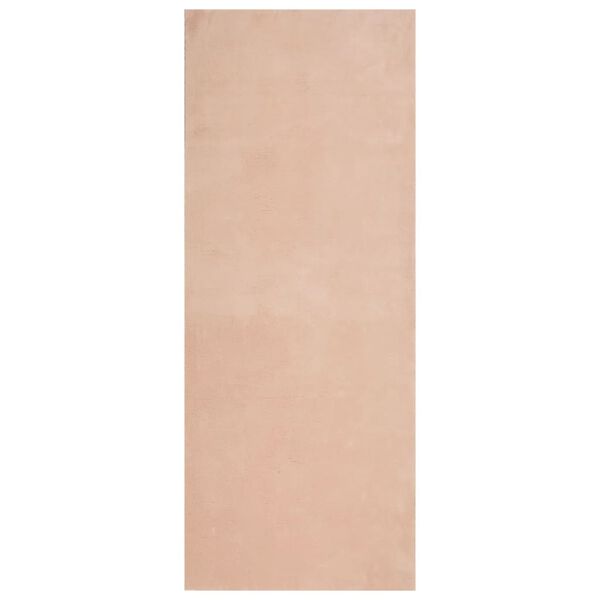 vidaXL Rug HUARTE Short Pile Soft and Washable Blush 80x200 cm