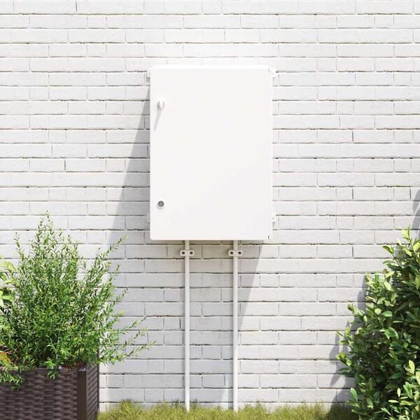 vidaXL Control Cabinet Grey 57 x 24.5 x 70 cm ABS Plastic